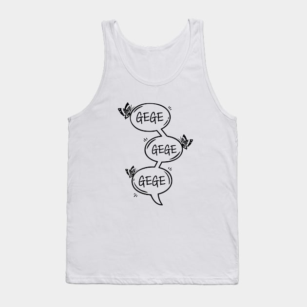 Gege - 哥哥 - danmei - manhua speech bubble (black version) Tank Top by Selma22Designs